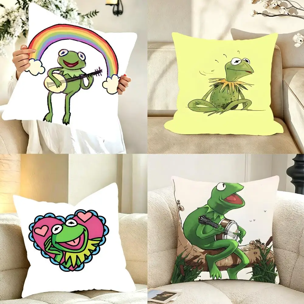 Character Puppet The Muppet Show Cushion Cover Bedroom bed reading backrest cushion Festive plush holiday Soft plush throw