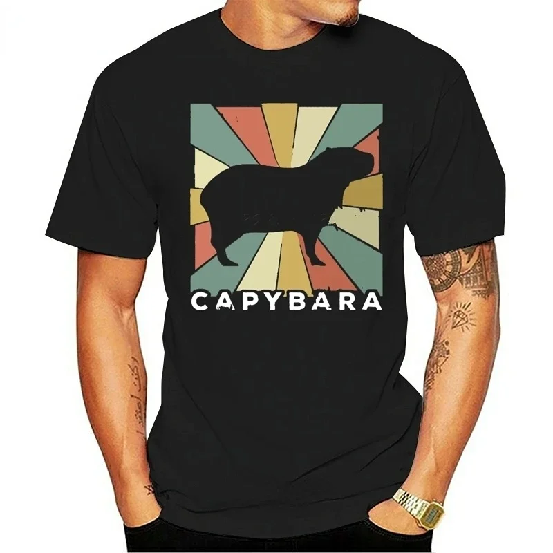 

Men Clothing Retro Capybara Lover Graphic Tshirts Vintage Animal Wome Nmen Summer Loose Tops Ropa Hombre Camisetas Camisetas