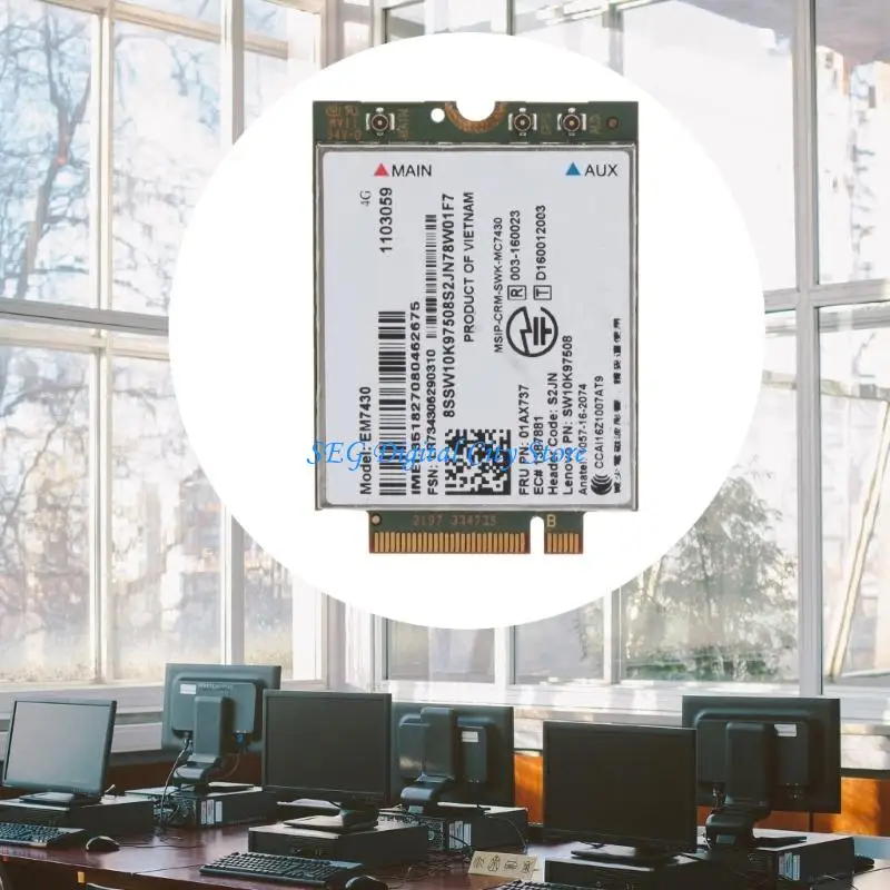 U75B EM7430 FDD/TDD LTE 4G Modulo WCDMA GNSS 4G Card per X1C Gen5 Notebook