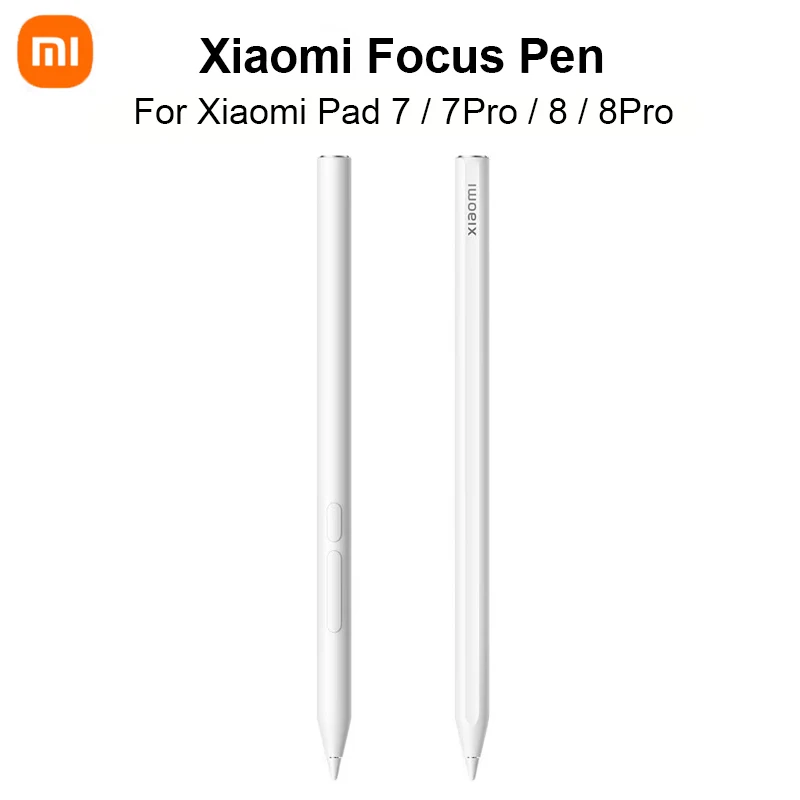 Stylet Xiaomi Focus original pour tablette Xiaomi Pad 7 / 7 Pro / 8 / 8 Pro, 8192 niveaux de sensibilité, magnétique, pour dessin et écriture
