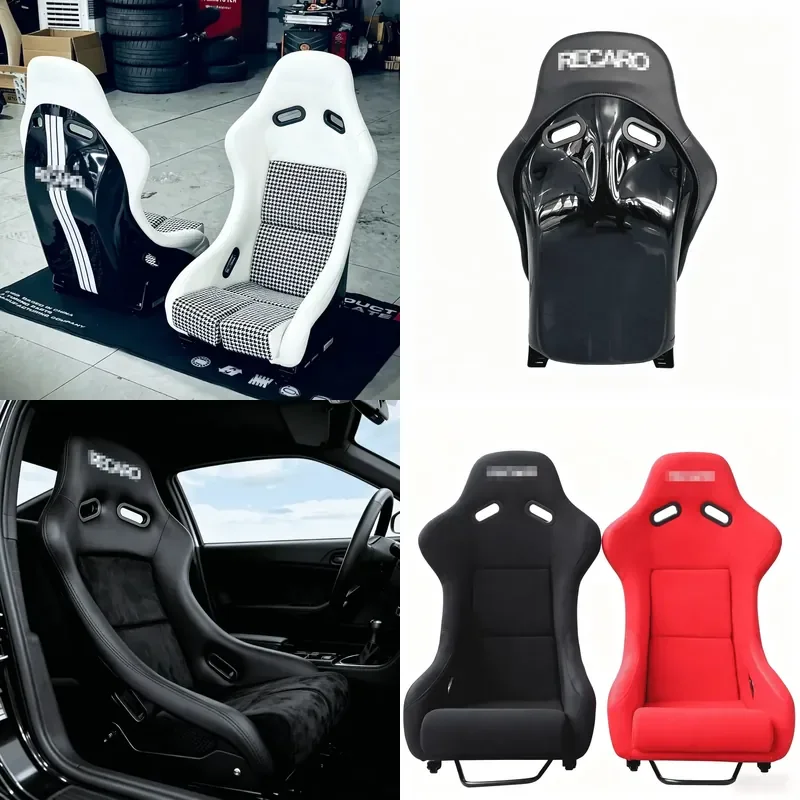 for  Audi Universal Car Safety Modified Bucket Seats Fiberglass Carbon Fiber Sports Racing Seat