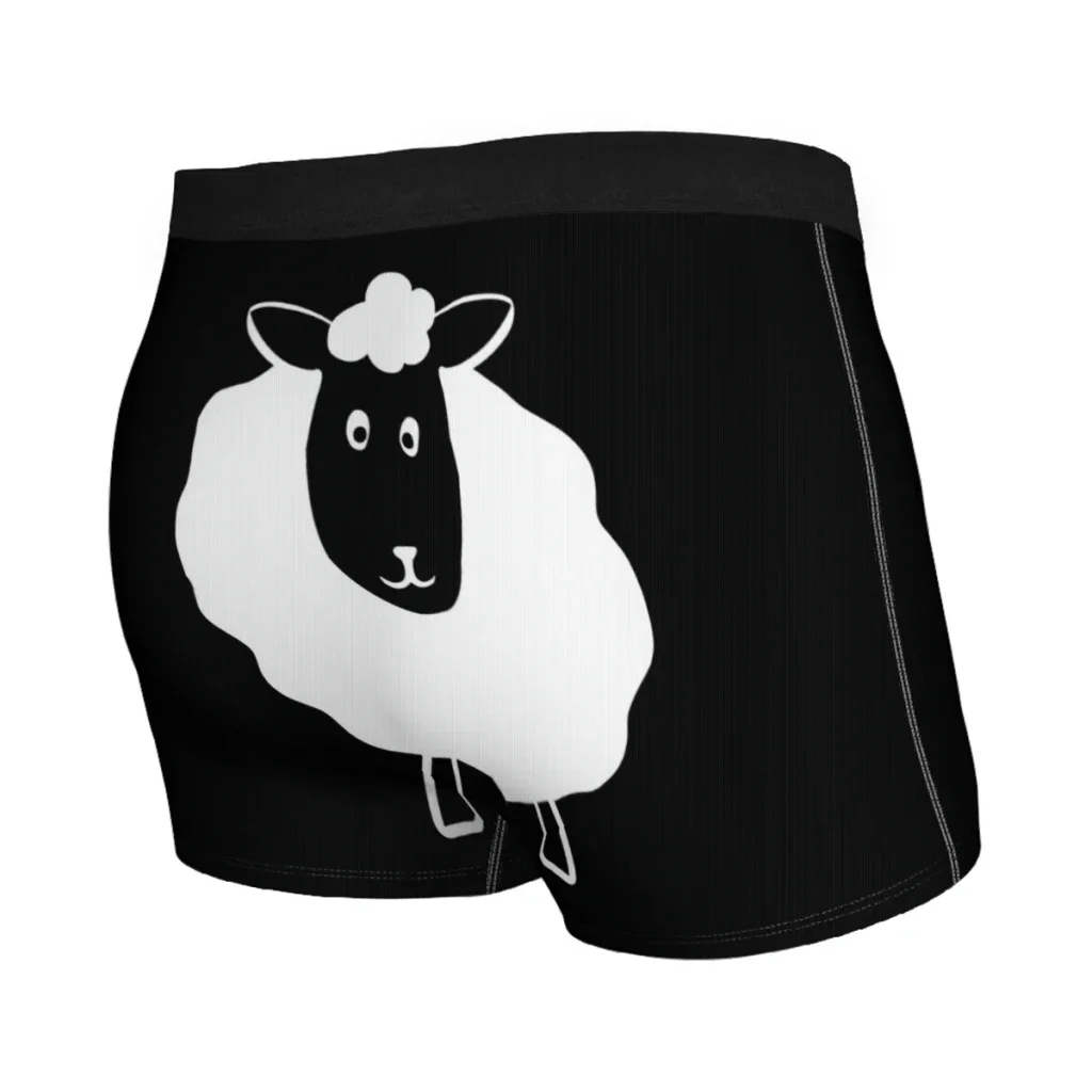 Cute Chonky Sheep Man's Boxer Briefs Underwear Cute Diversity Sheep Highly Breathable Top Quality Sexy Shorts Gift Idea