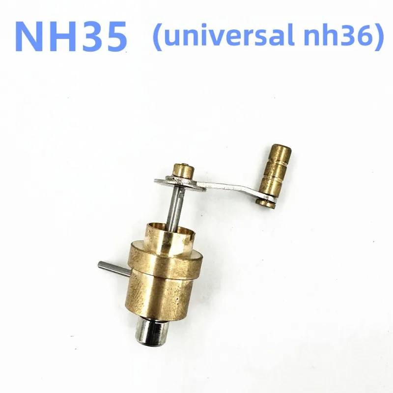 High quality metal watch winding tool NH35, spring rubber handle, suitable for various winding tools used by clockmakers