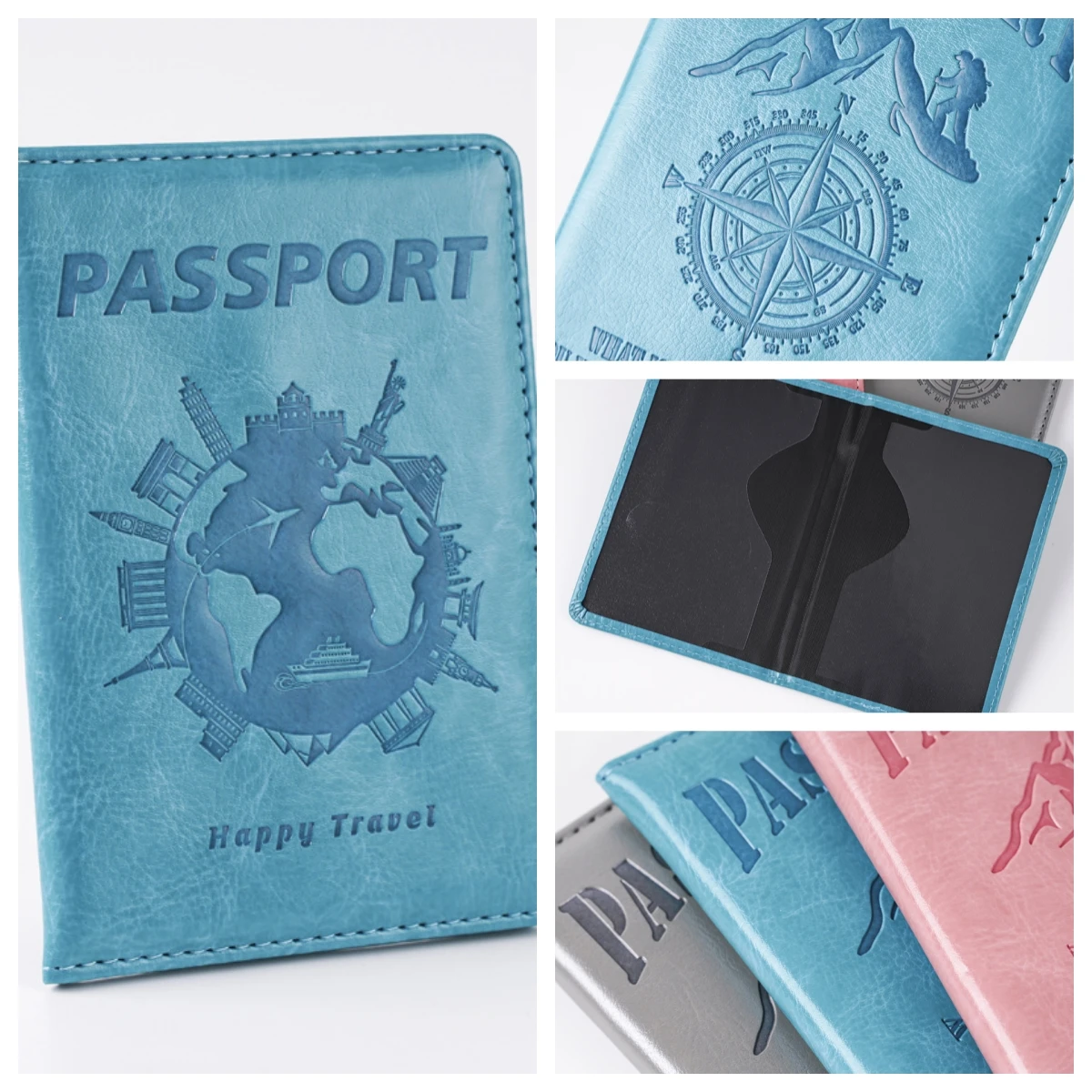 

Unisex Fashion Compass Printed Passport Cover Passport Holder Travel Wallet ID Card Holder Credit Card Holder Travel Accessories