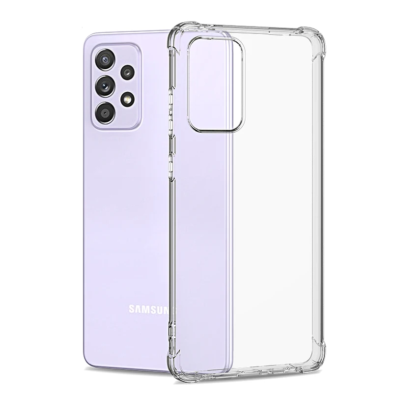 Airbag Shockproof Silicone Soft Case For Samsung Galaxy A73 A53 A33 A13 A72 A52 A32 A22 A12 A71 A51 A31 A70 A50 Clear Case Cover