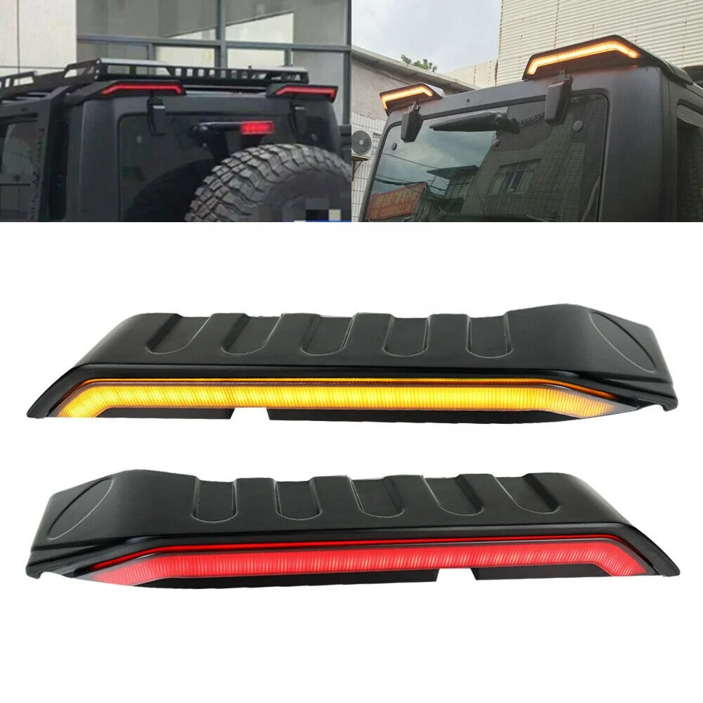 FOR 2007-2017 JEEP WRANGLER JK SPOILER LED RUNNING BRAKE TURN SIGNAL LIGHTS