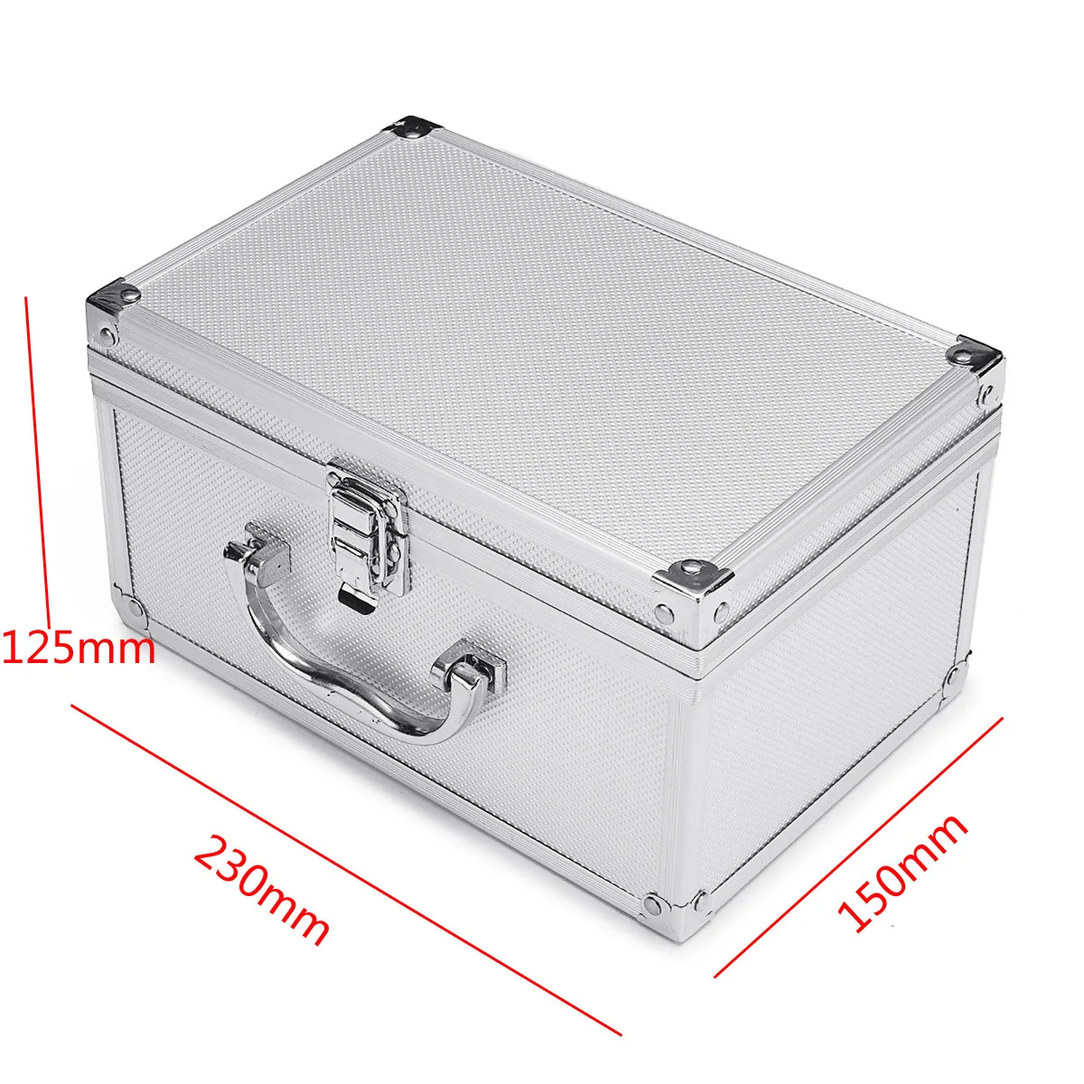 

Aluminum Alloy Toolbox Portable Mini Tool Chest Handheld Storage Organizer Repair Display Case for DIY Watch Repair Power Tool