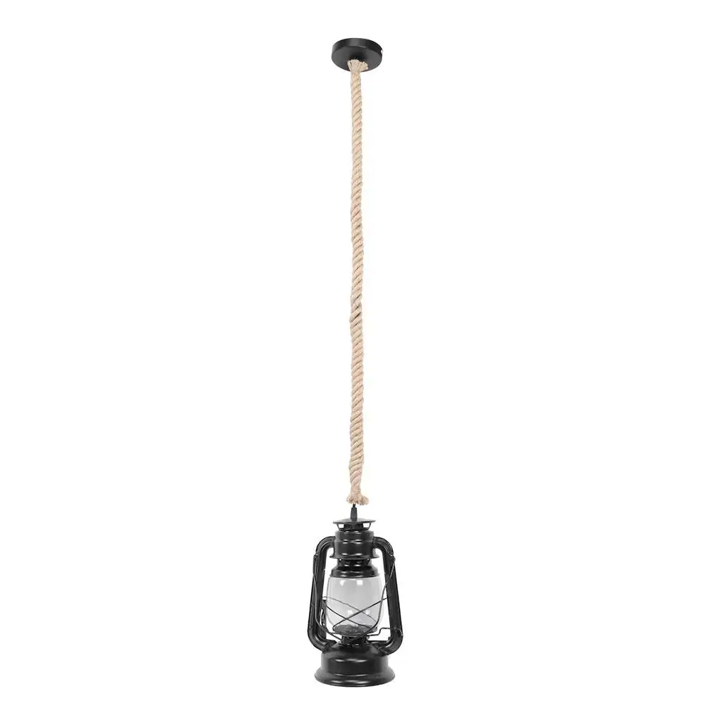 

RopeHanging Lantern Pendant Light Retro Vintage for home Bar Shop 85260V