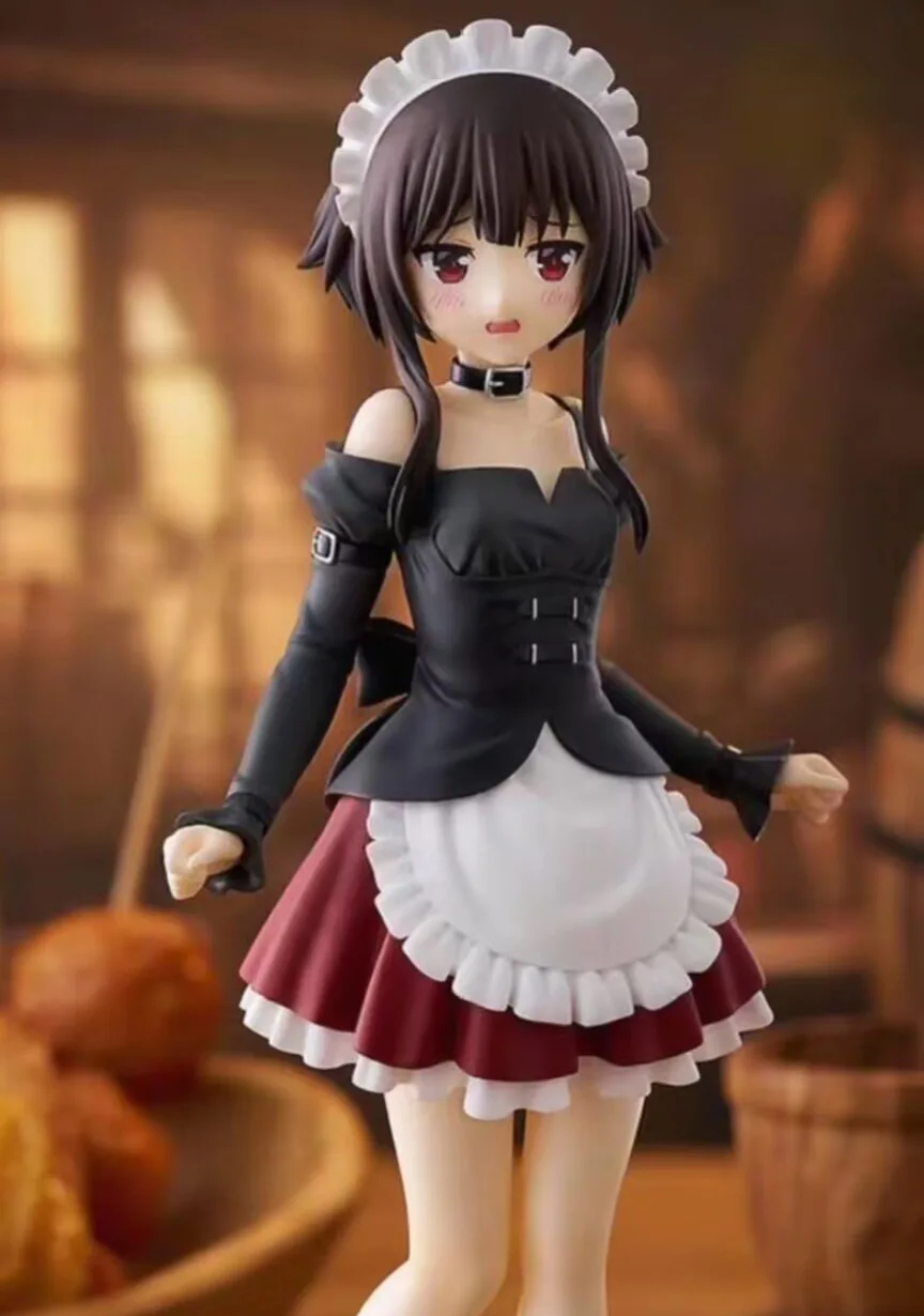 

В наличии 2025 самая низкая цена, японская оригинальная аниме-фигурка Megumin Maid Ver, фигурка, коллекционная модель, игрушки для мальчиков