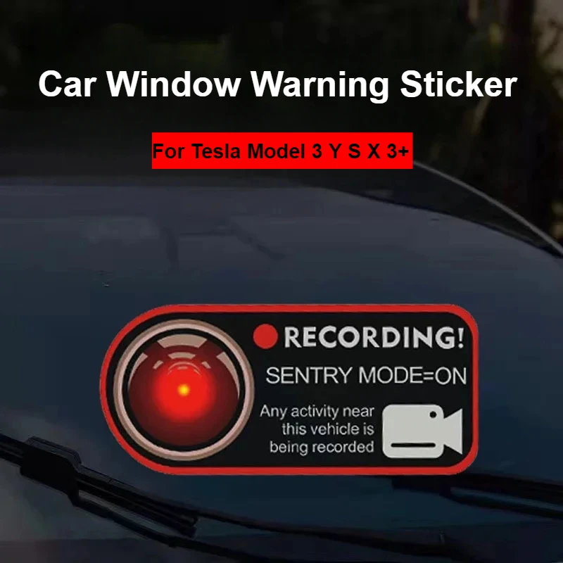 

Наклейка для Tesla Model 3 Y S X 3 +, Электростатическая наклейка с рекордером, наклейка с защитой от кражи, аксессуары