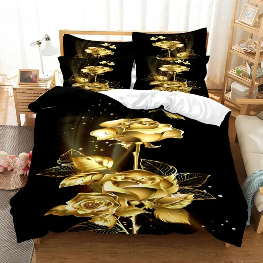 

Flower Duvet Cover Bedding Set Quilt Case Linens King Queen Full Size 3D Print Pillowcase Single Twin Bed 240x220 260x240