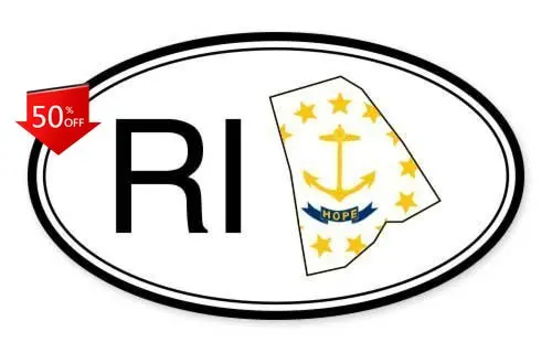 

Rhode Island State Flag Aesthetic Window Car Motor Home Truck Decoration Trendy Funny Cool