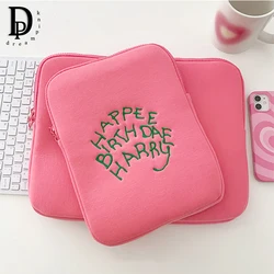 Large Capacity Lovely Laptop Bag Happy Birthday Gift Fashion Notebook Storage Bag Student Soft Cute Casual Tablet Computer Pouch