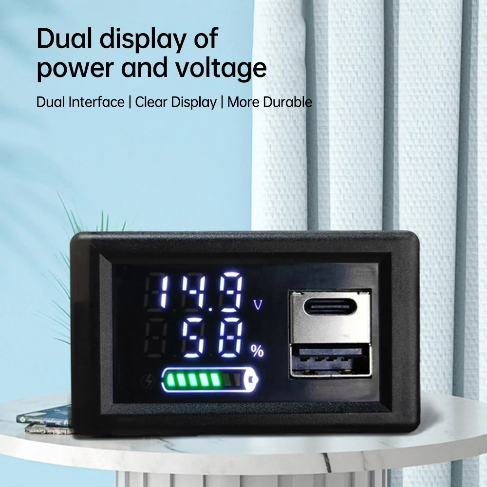 USB+Type-C/Dual USB 9V 12V 24V - đánh giá và giá Usb Ammeter Tester