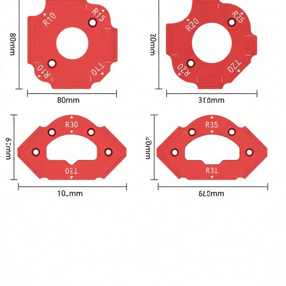 Radius Corner Template Router Jig For Woodworking Guide Tool Milling Board Edge Shaping Accessory Carpentry Craft