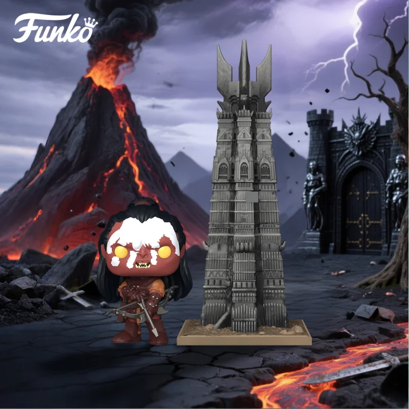 

Funko Pop The Lord Of The Rings Figurine Frodo Baggins Gollum Noctilucent Statue Doll 6 Inches Lurtz With Orthanc Limited Toys