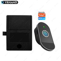 YRHAND Smart Cabinet Lock Fingerprint & Tuya APP Control, Biometric Keyless Entry Remote Access for Home Office Drawer Safe