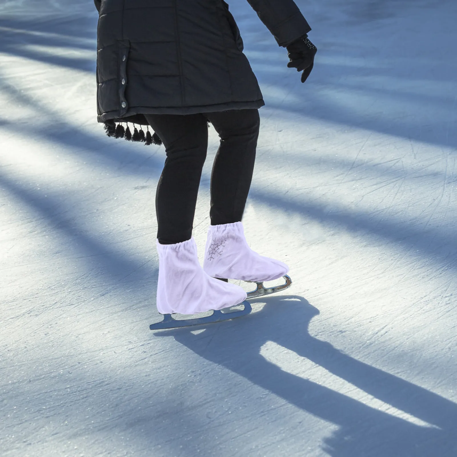 

1 Pair Elastic Ice Skate Boot Covers Protective Sleeve for Figure Hockey Roller Skates Skating Shoe Covers Ice Skate Protectors