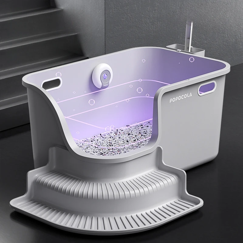 Cat Litter Box Oversized Splash-proof Maine Super Large Semi-enclosed King Cat Toilet Arenero Para Gato Лоток Для Кошек