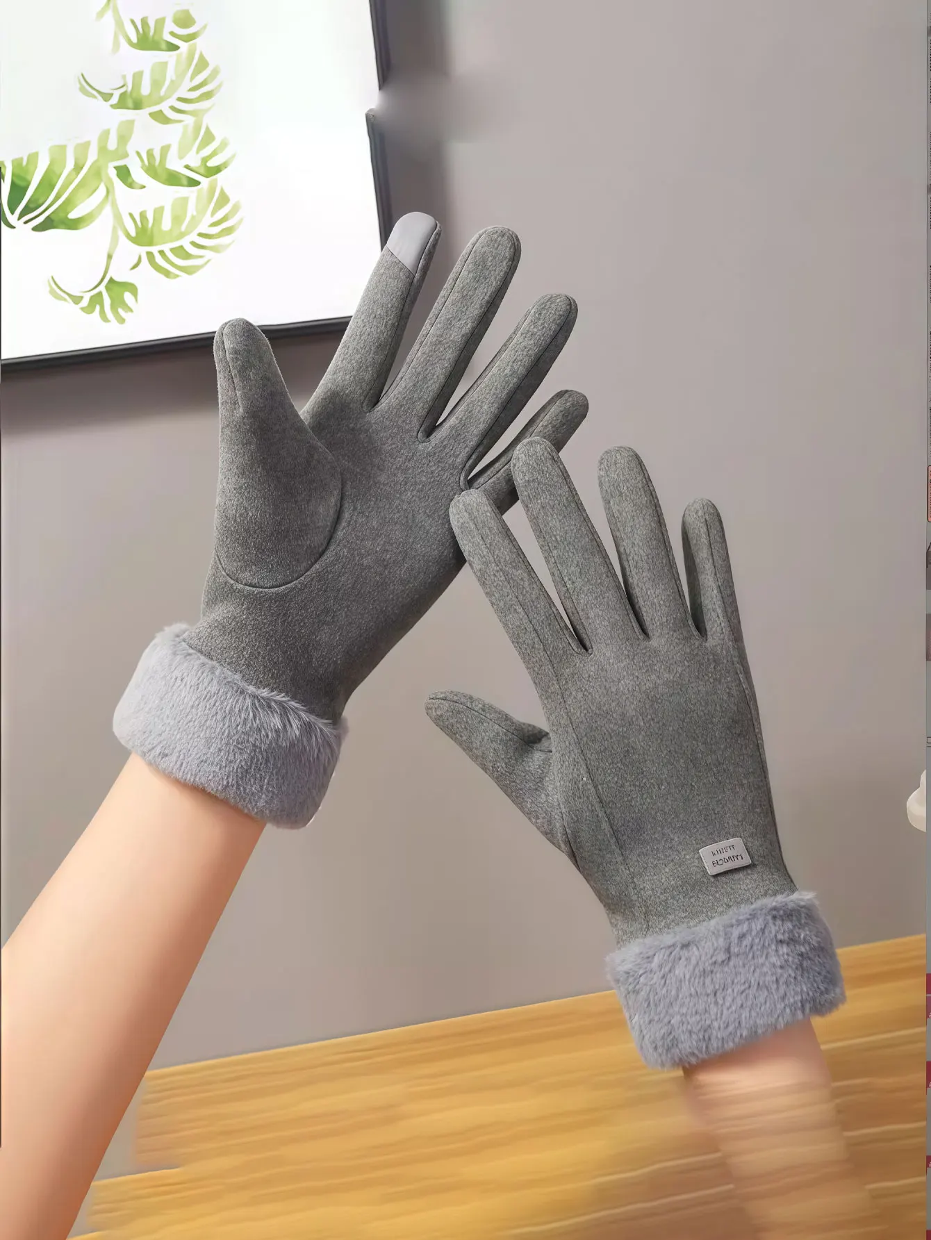 1PC  2026 Autumn-Winter New Style Warm Double-Layer Insulated Thick Riding Winter Protection and Windproof Gloves