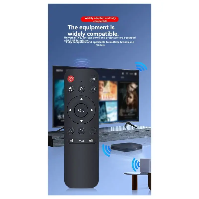 CABE-Air Mouse 2.4G Wireless USB Receiver TV Box Remote Control For Android Smart TV Box And PC/TV