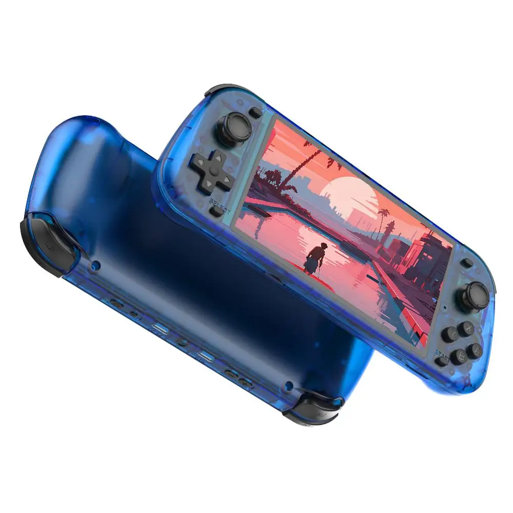 جديد ريترو وحدة تحكم بجهاز لعب محمول ل R50S 5.1 بوصة شاشة كبيرة نظام لينكس 854*480 4200mAh مشغل ألعاب الفيديو الصبي الهدايا H7X9