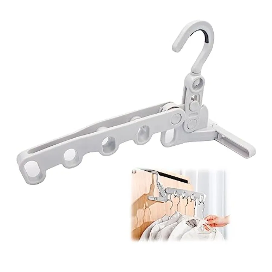 Porte-manteau mural pliable - 1 pièce en ABS, support mural rabattable pour vêtements