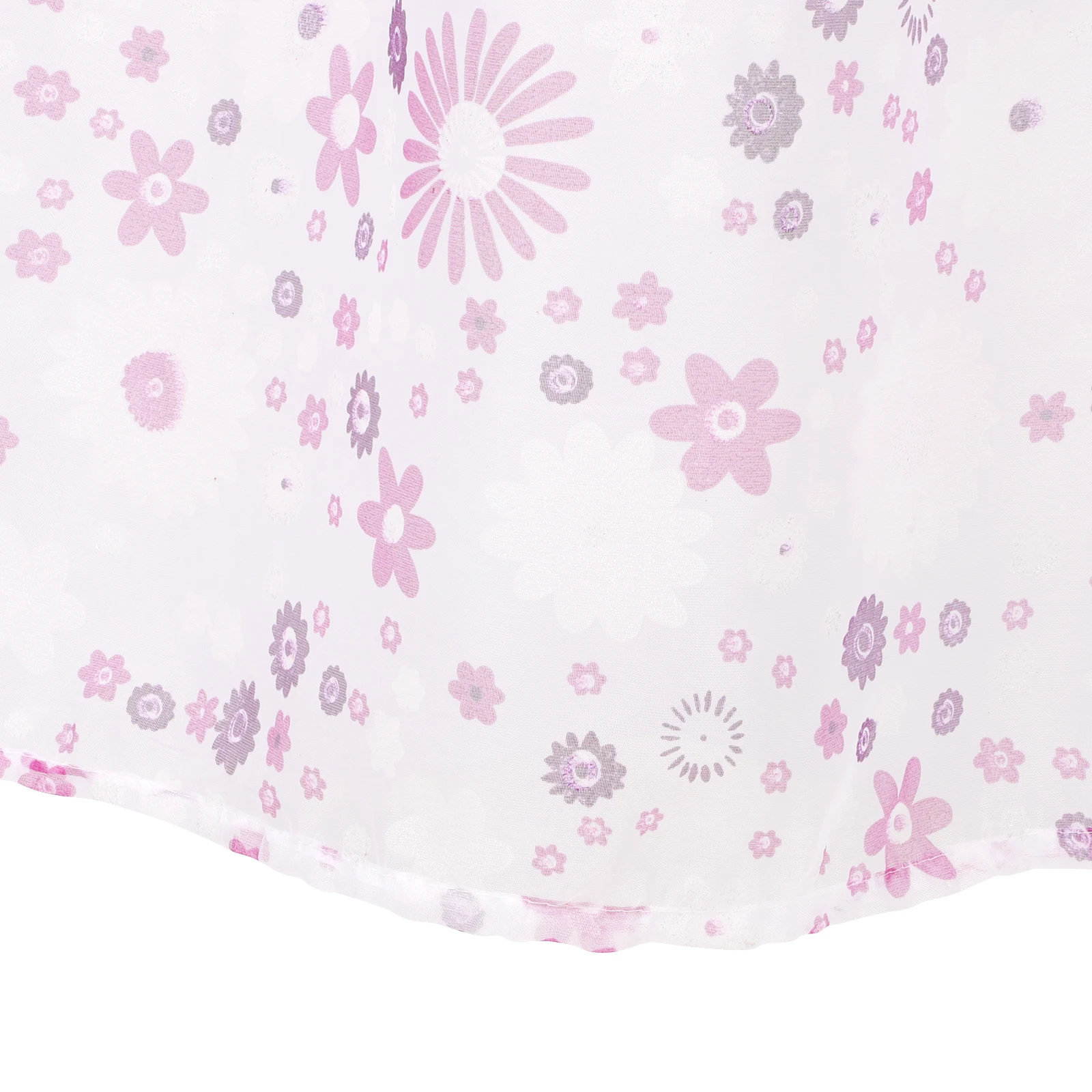 

100x200cm Window Sheer Curtains Purple Voile Floral Print Transparent Tulle Bathroom Bedroom Semi Sheer Privacy