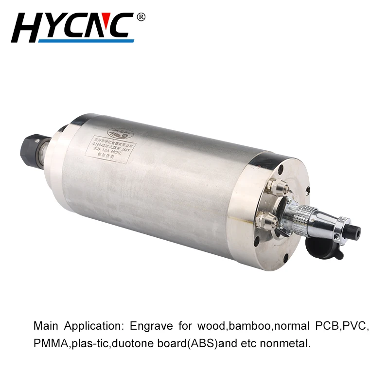 3.2KW Water-Cooled Spindle Electric ER20 Chuck 220V 380V Diameter 100MM 4 Bearing For CNC Router Engraving Milling Machine