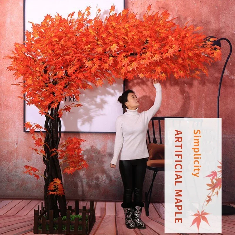 Artificial Cherry Tree for Home Decoration, Maple Tree, Wedding Decoration, Christmas Holiday Party, Hotel Mall