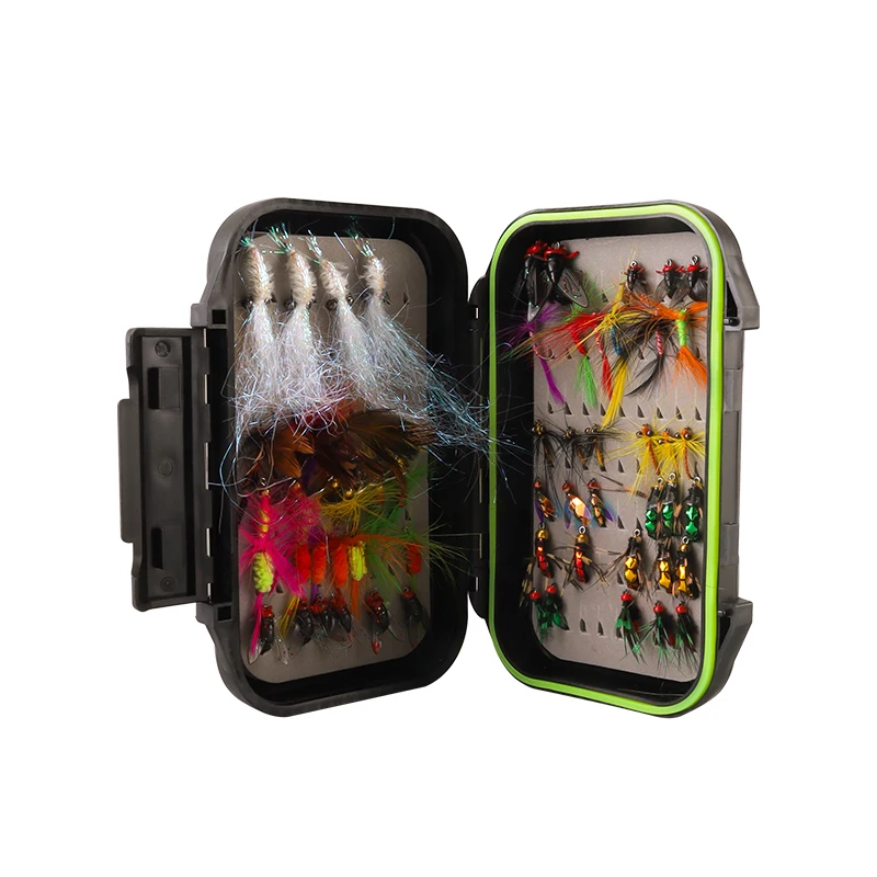 

Набор из 61 предметов для мух Lu Ya Bionic, искусственная приманка, крючок для мух, белый конский рот, отвернутый рот, тилапия, карась, микроприманка