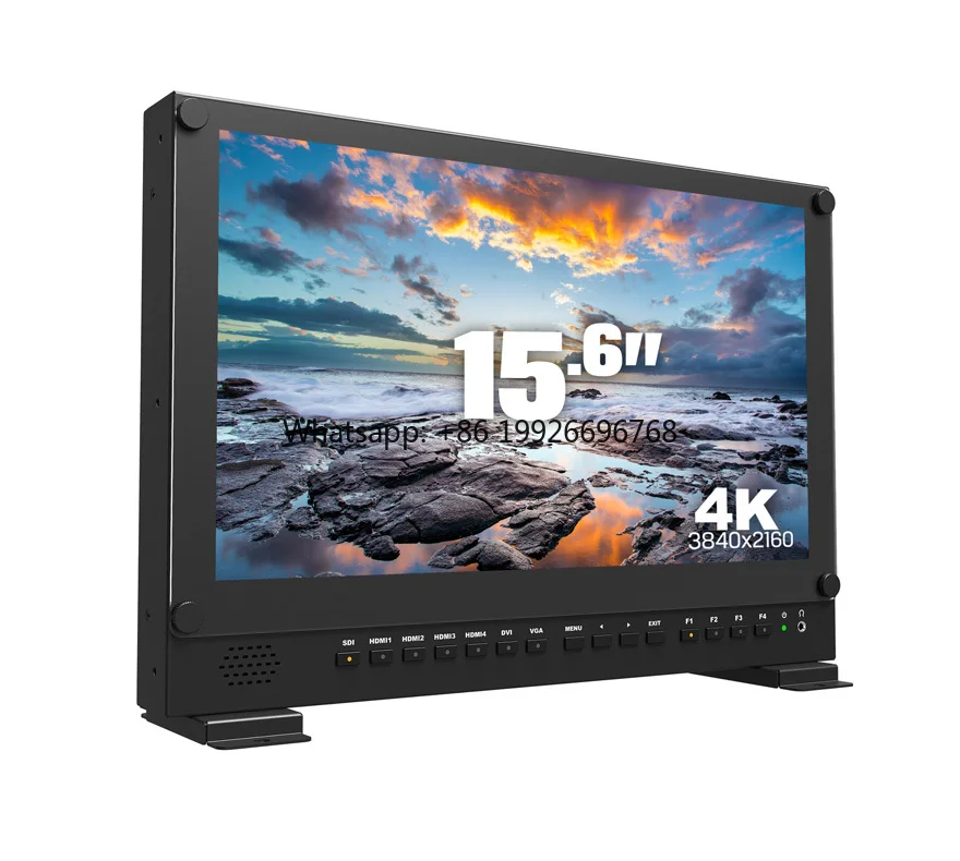 

15,6-дюймовый 4K Broadcast Director наблюдения с 3G SDI HDMI DVI VGA Входной студийный завод наблюдения