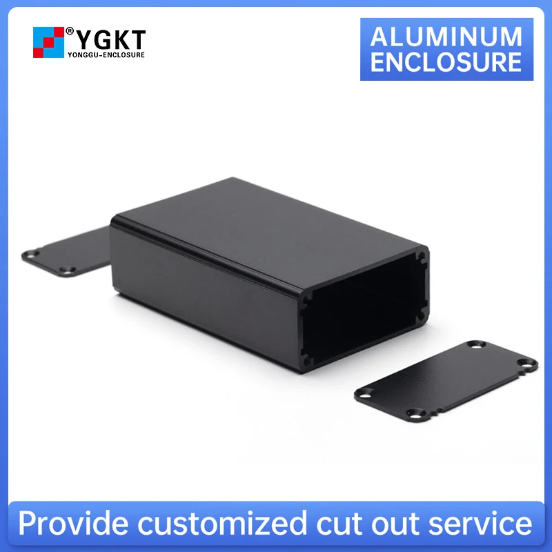 Custom aluminum alloy extruded heat sink shell for PCB box instrument housing electronic project case J04 57*28mm