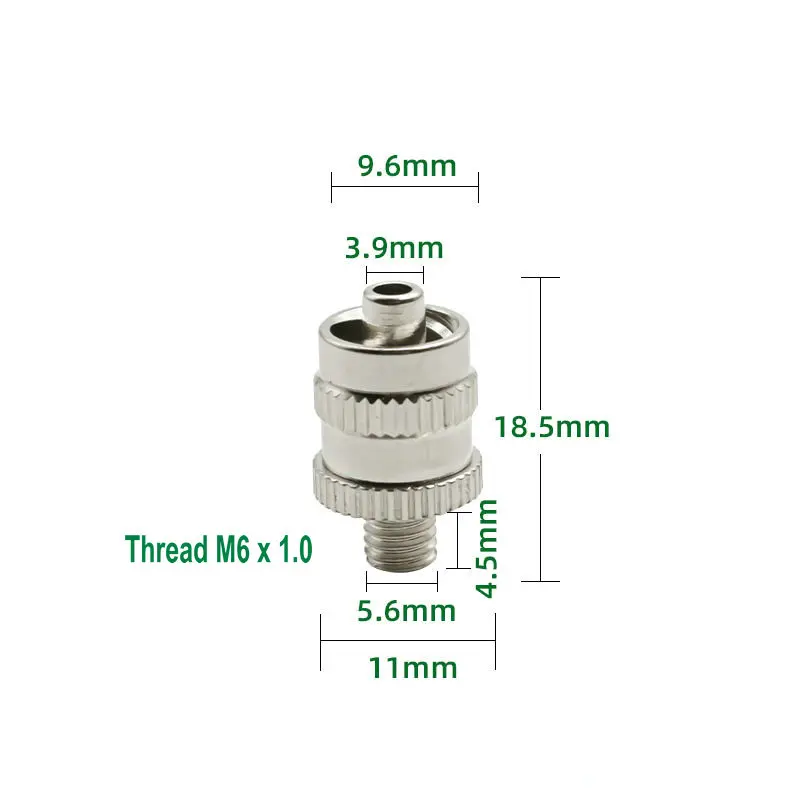 M4~M8 Thread to Male Luer Lock Connector, Needle Adapter Fittings, Made of Brass nickel-plated