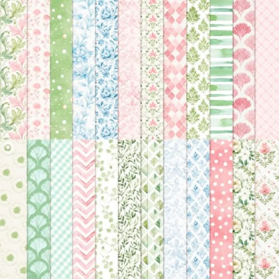24 Sheets Scrapbook Paper, 12