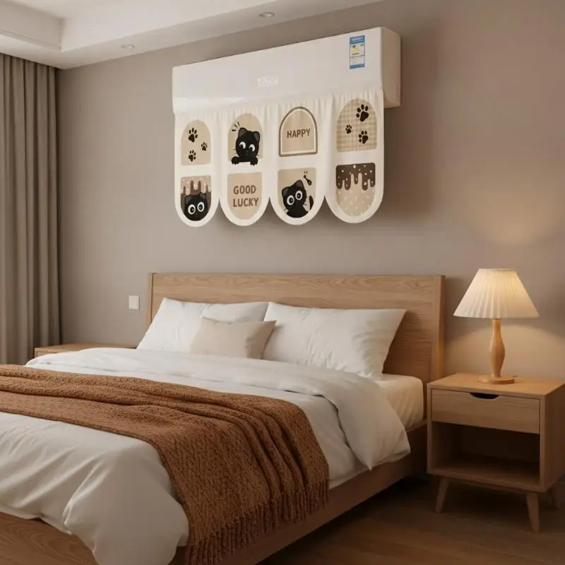 Cartoon-Style Bedroom/Door Curtain (40x90 Cm) Installation No Drilling Required Home Decor