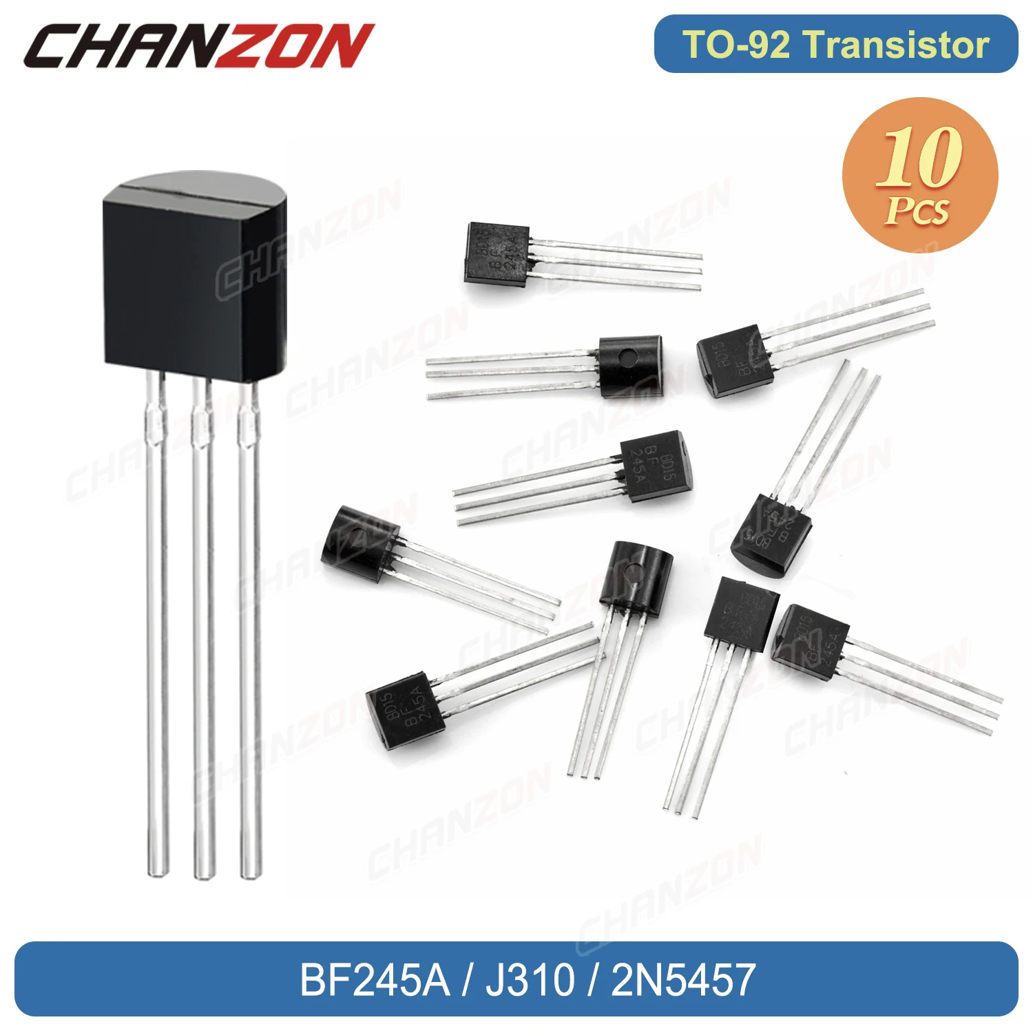 10Pcs  F245A J310 2N5457 TO-92 N-Channel Audio Amplifier Transistor Bipolar Junction BJT Tube Fets DIP Integrated Circuits