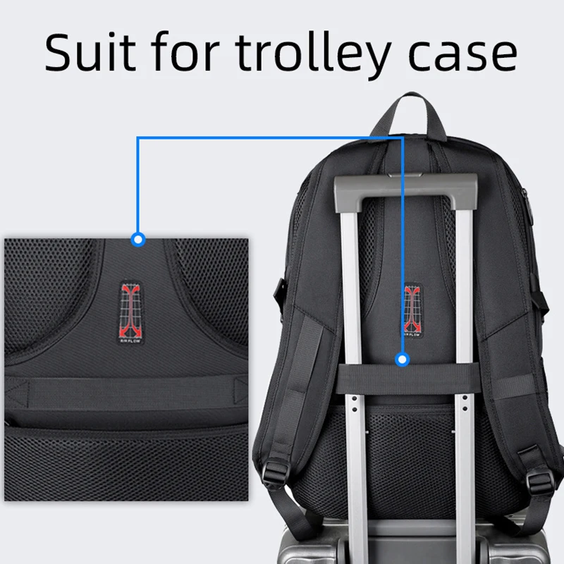 Multifunctional Leisure Backpacks Large Travel Backpack  Independent Shoe Compartment Business Bag Outdoor Sport Waterproof Bags