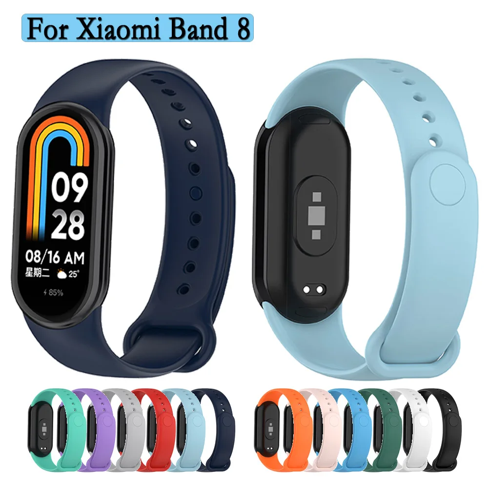 Strap For Xiaomi Band 8 High Quality Silicone SmartWatch Strap Sport Bracelet Replacement Wristband Accessories Easy fit