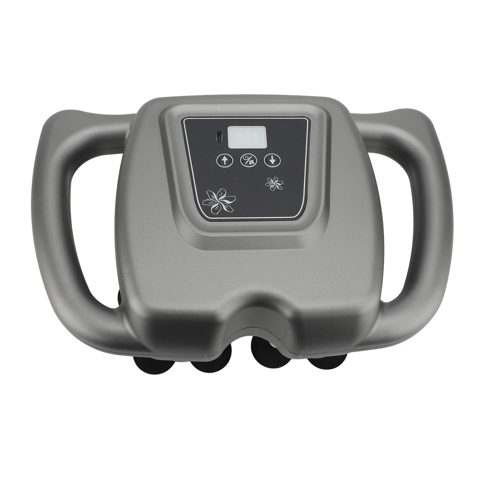 

16 Heads Massager 99 Gears Adjustment Rechargeable Massage Device for Back Shoulder Neck Gray Home Electric Massager