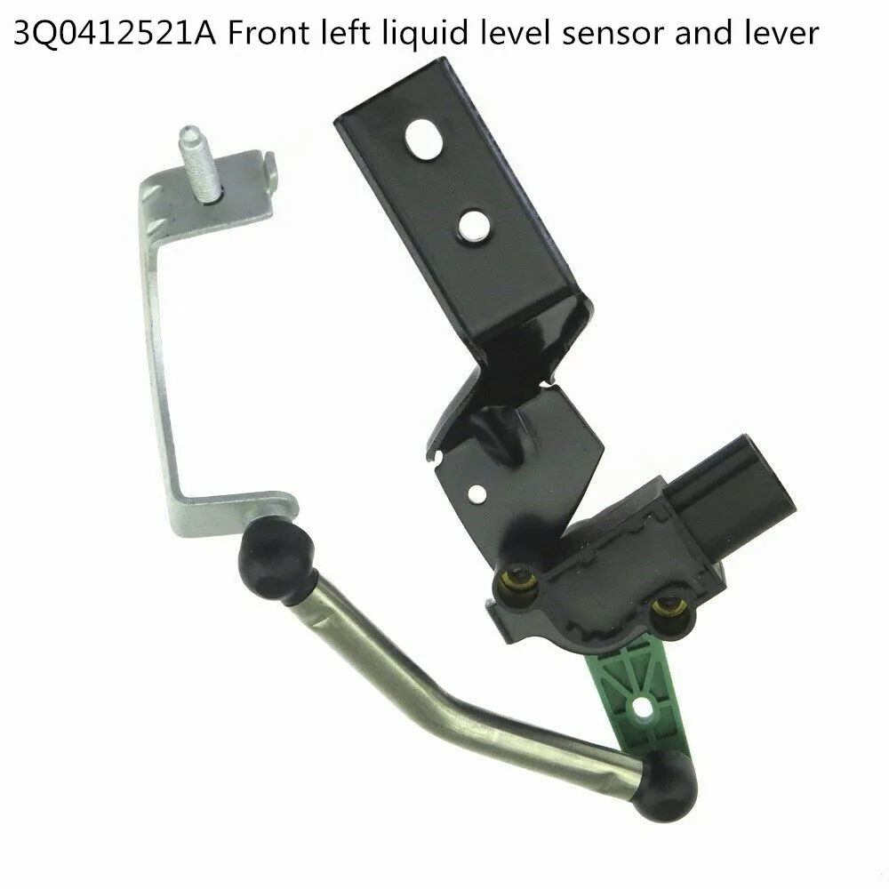 3Q0412521A Front Left Level Sensor and Pull Rod 4pins for VW Passat Golf Skoda Karoq Superb Seat Ateca 5Q0 907 503 3Q0 412 521A