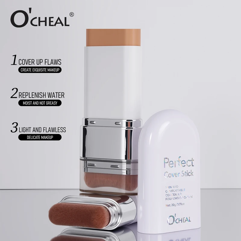 O'CHEAL Perfect Cover Stick Thin And Comfortable Concealer Foundation Cream Stick Instant Natural Waterproof Long-lasting Makeup image 6