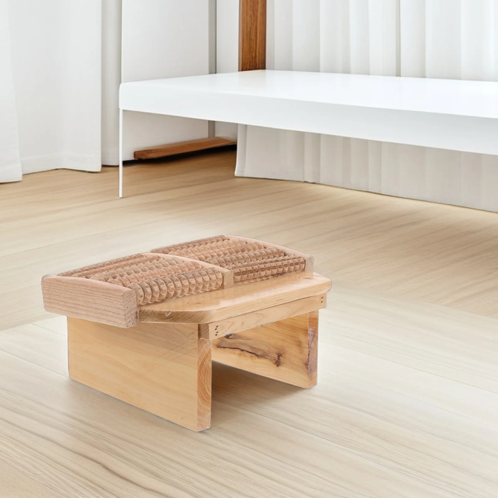 

Многофункциональный массаж для ванных комнат, ванна для ног, сауна, паровая, эргономичная деревянная нескользящая подставка для душа, прочная подставка для ног