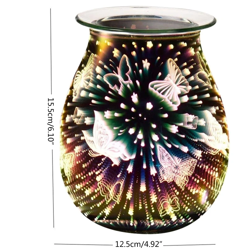 3D زجاج كهربائي رائحة الناشر الألعاب النارية مصباح رائحة، للهواء النقي، مزيل الروائح الكريهة