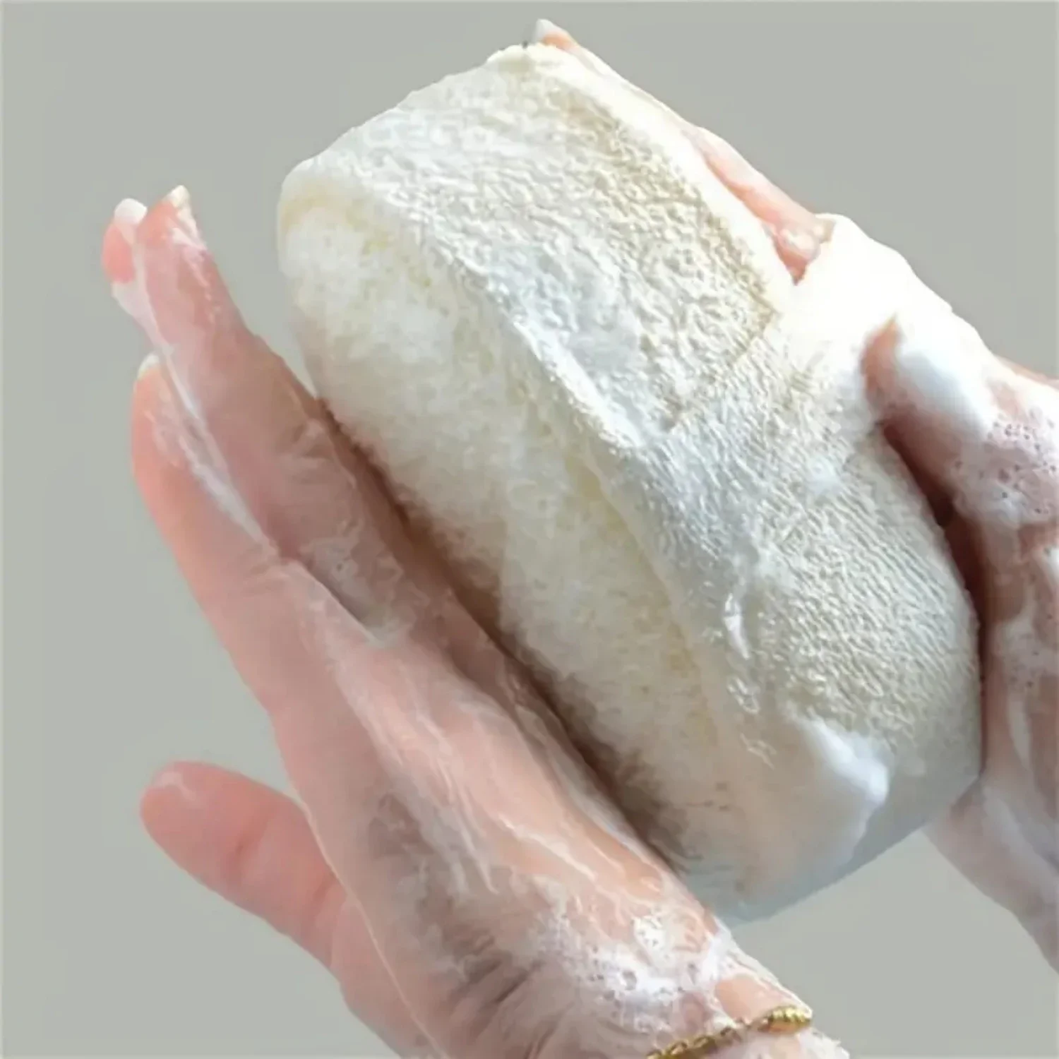 Éponge à récurer pour le corps en luffa naturel, très efficace, forte et exfoliante, pour le nettoyage du bain et de la douche