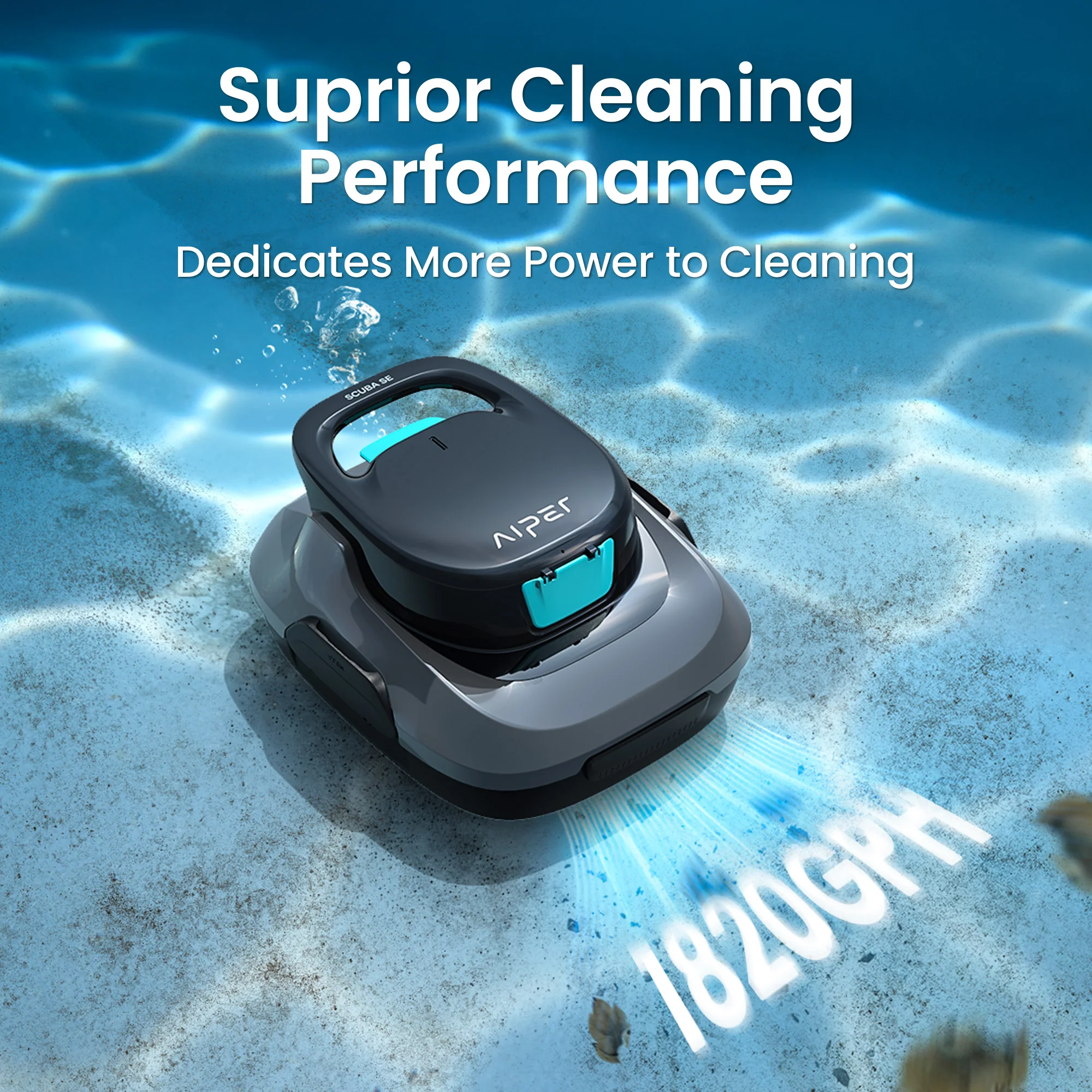 Generalüberholter IPER Pool-Roboter, kabelloser Pool-Staubsauger …