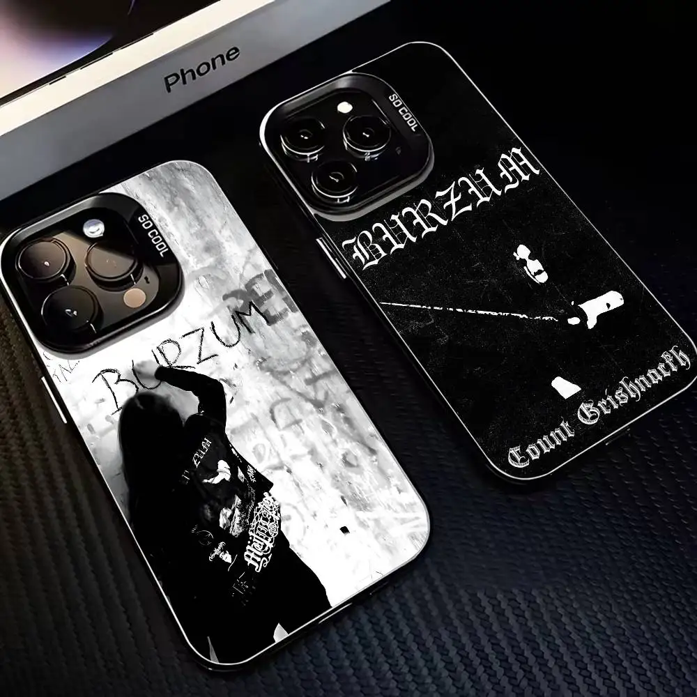 

B-Burzum F-Filosofem Phone Case For iPhone17,16,15,14,13,12,11 Plus,Pro Max Black Matte Shockproof Cover