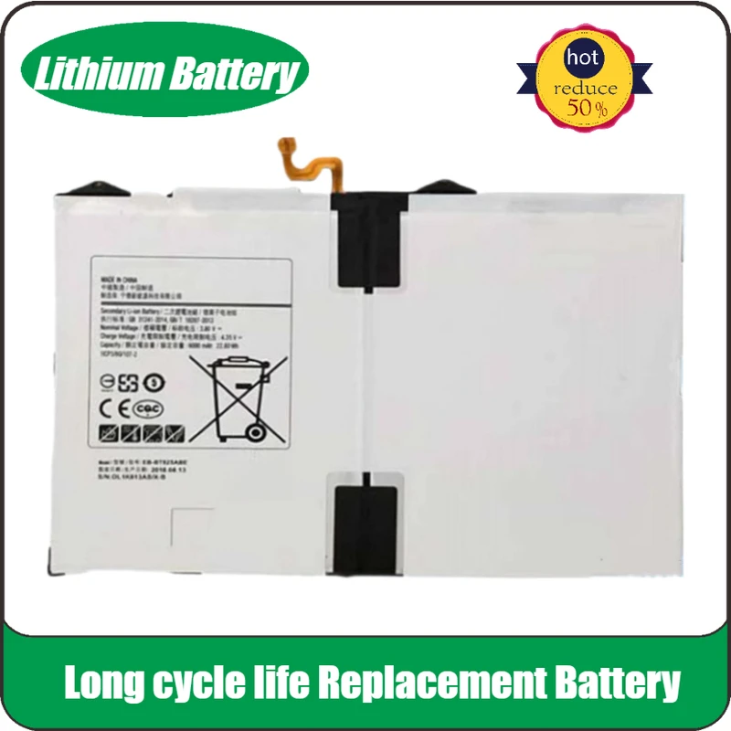 

Tablet Battery 3.8V 6000mAh EB-BT825ABE For Samsung Galaxy Tab S3 9.7 SM-T820 T825 T825C T827 Brand New High Quality