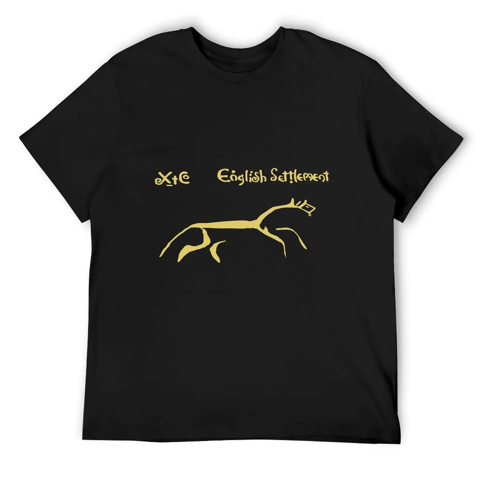 

Mans XTC English Settlement Music Band T-Shirt sweat oversized graphic tee oversized men clothings