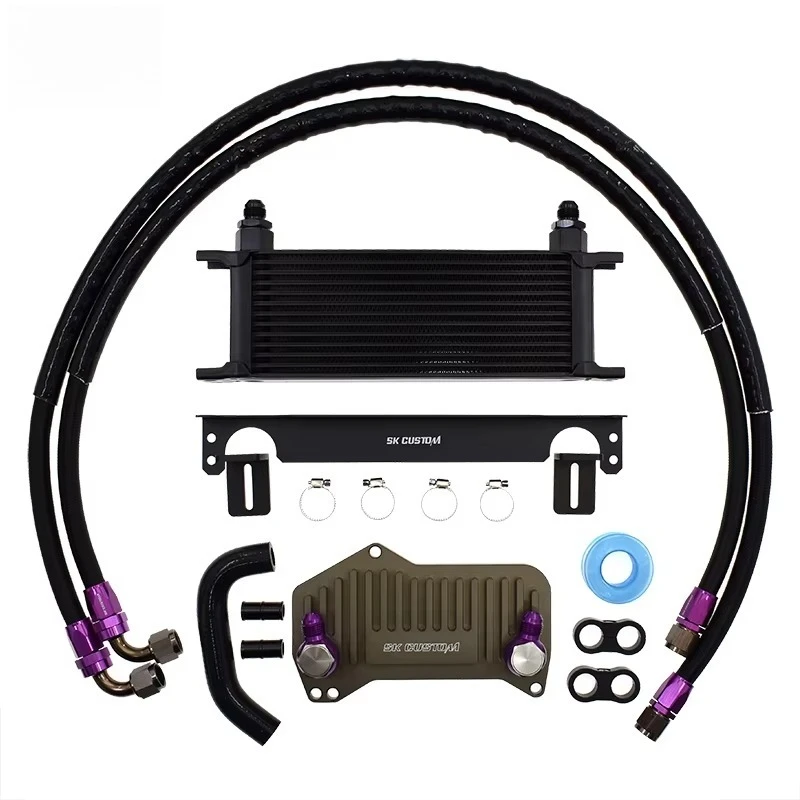 Transmission Oil Cooler Kit for Volkswagen Audi Golf DSG 7 Speed Gearbox Oil Cooling Kit DQ500 DQ381 Gearbox Radiator